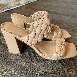 Madden Girl braided heels - size 8.5